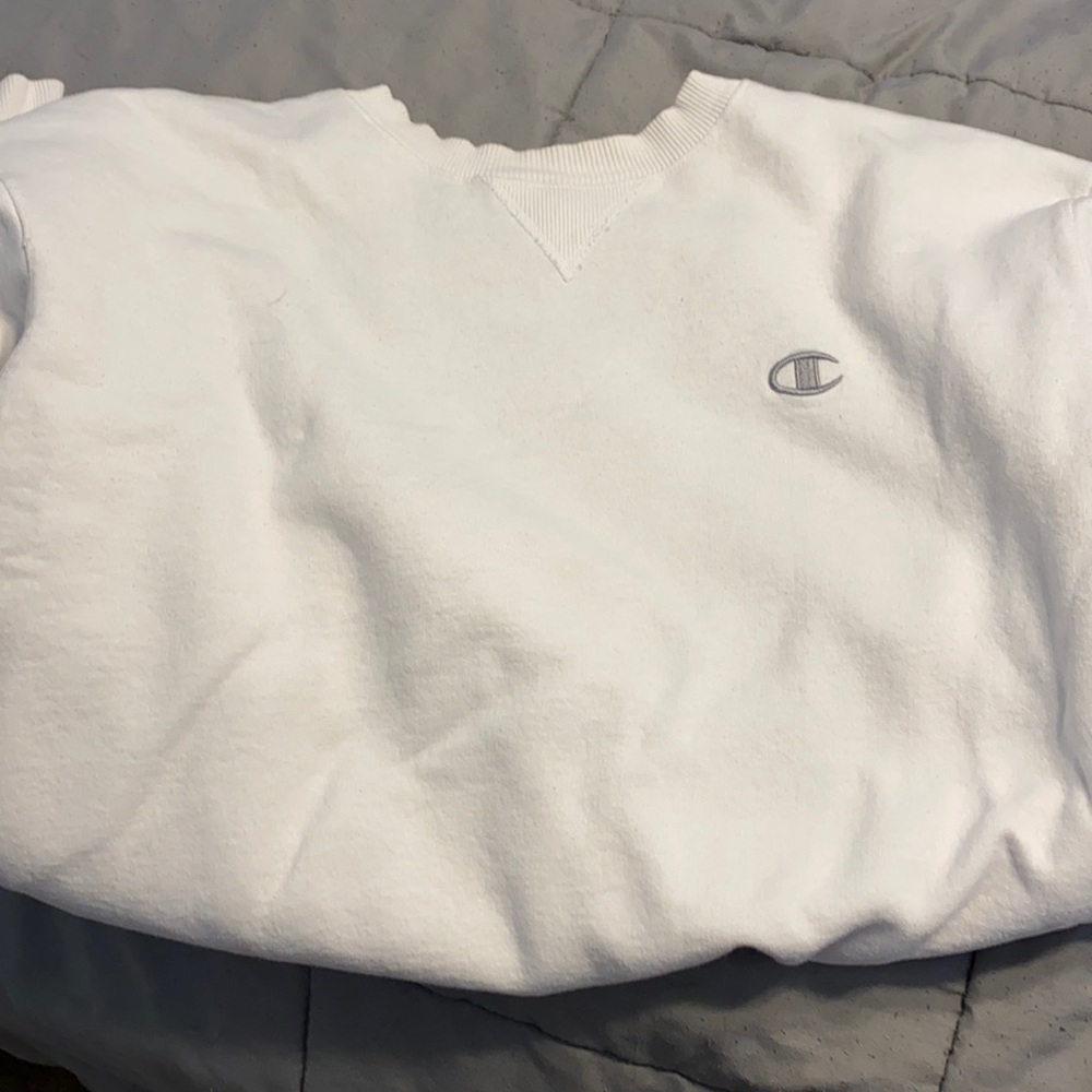 white champion crew neck